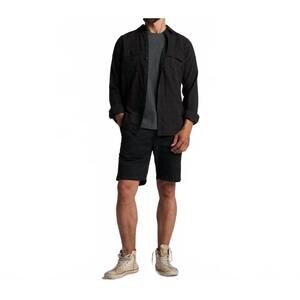 NEW ROWAN walsh twill short in washed black